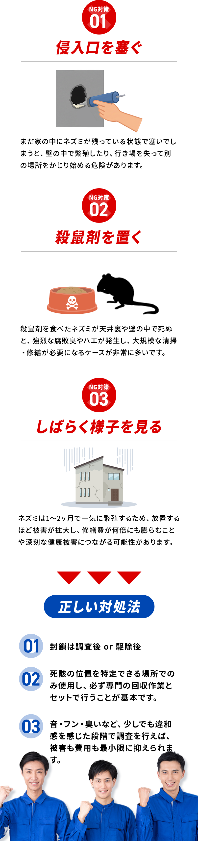 ネズミの駆除は、やってはいけないNG対策